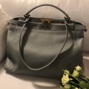 Fendi Large Peekaboo in Grey
